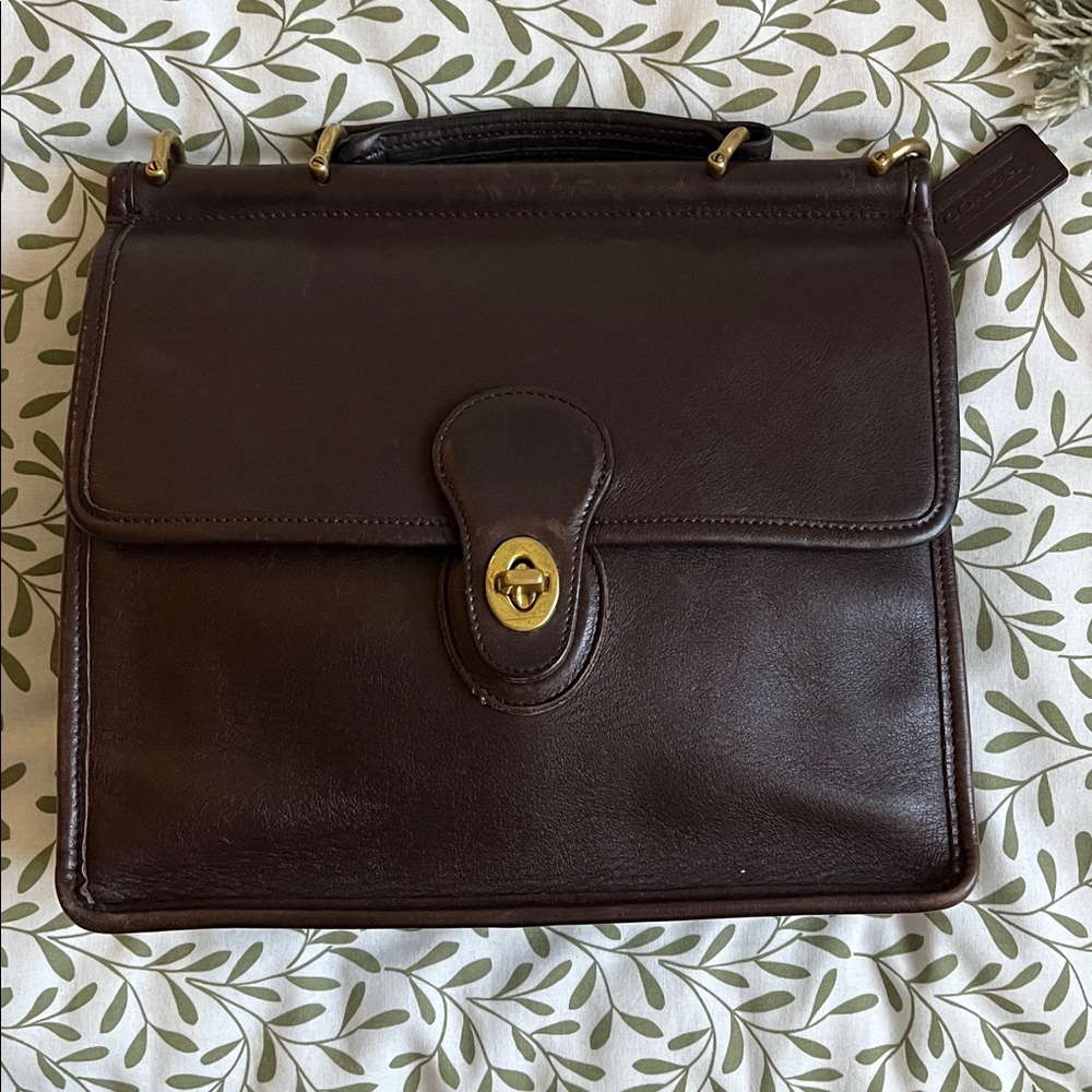 Vintage Coach Willis Top Leather Satchel - Picture 7 of 13